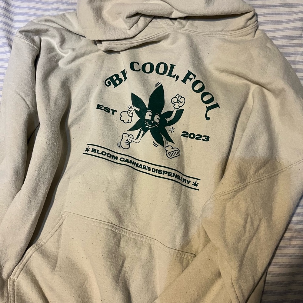 Gildan Cream Hoodie with Graphic Design